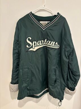 Vintage Spartans Green Pullover
